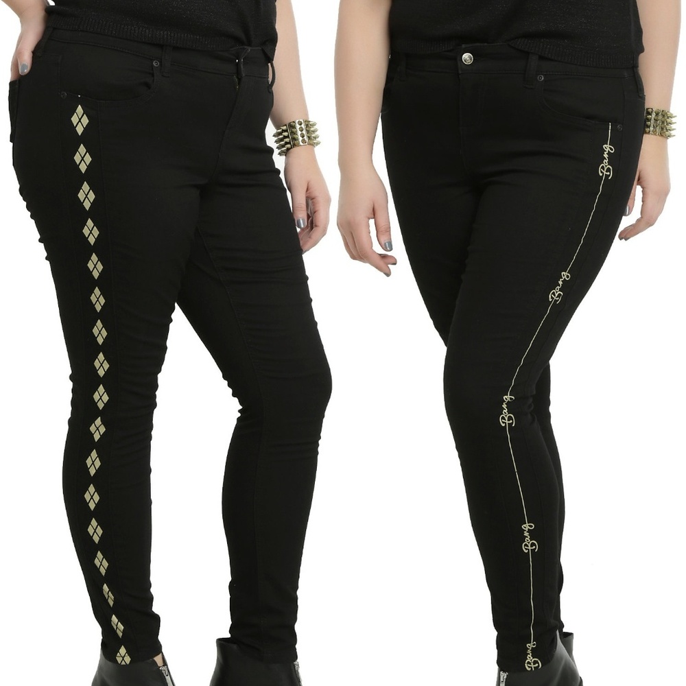 Torrid Size 28 Black DC Comics Harley Quinn Jeans